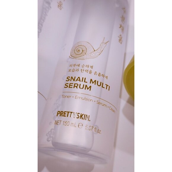 PrettySkin Snail Collagen Skincare Set - Toner 250ml Serum 150ml & Cream 100ml - Picture 6 of 8